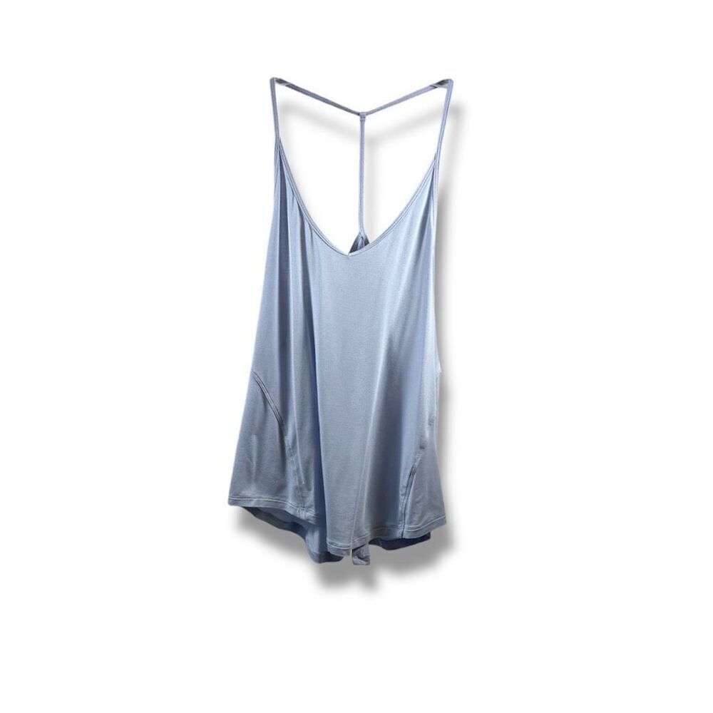 Lululemon Modal-Silk Yoga Tank Top in Utility Blue Size XS